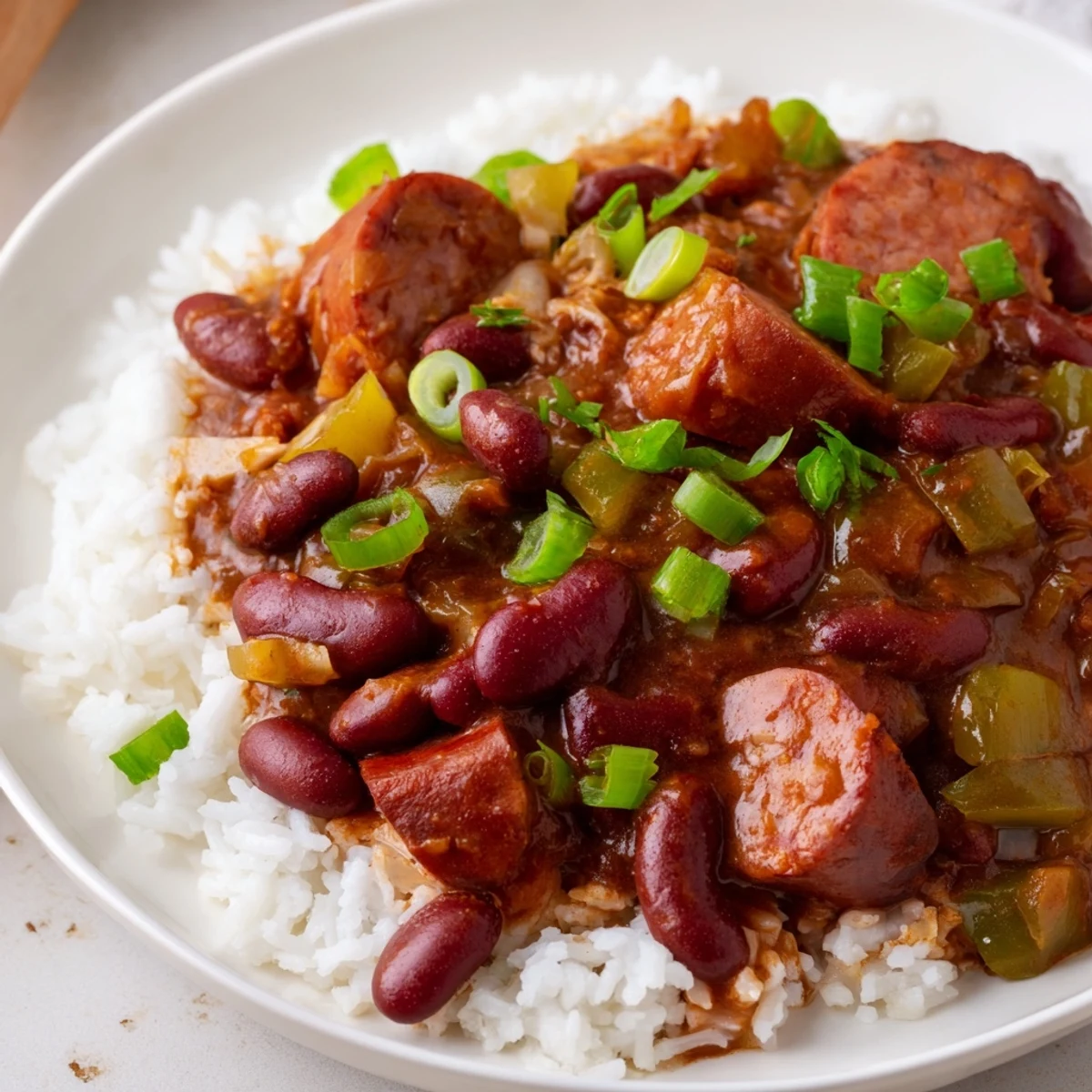 Red Beans Rice Beef Sausage