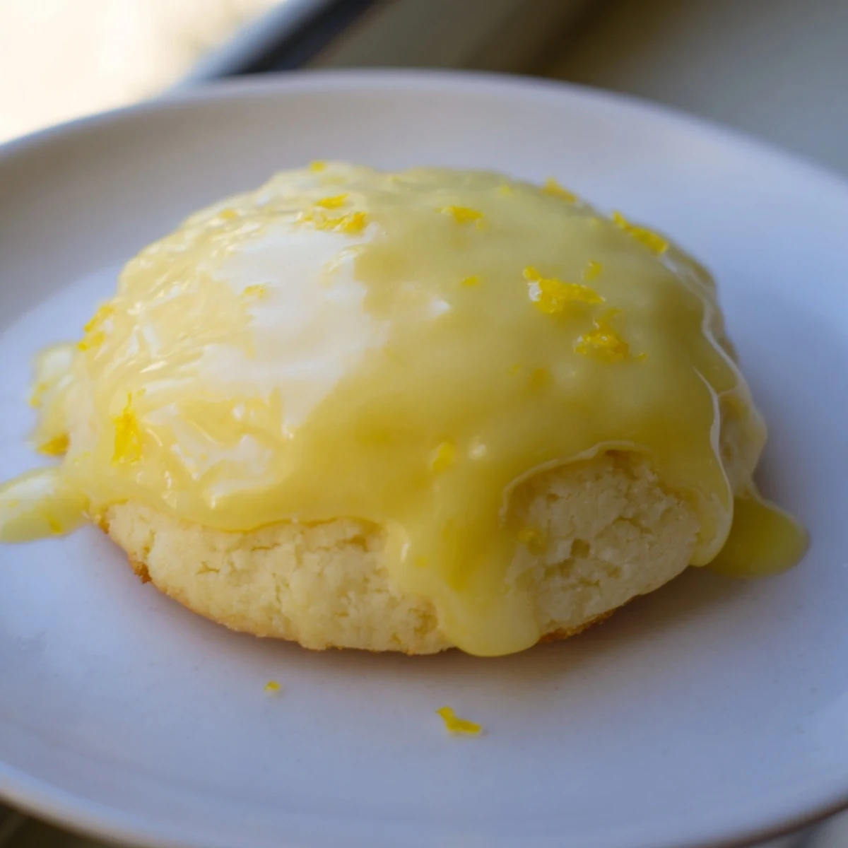 Golden-edged Lemon Ricotta Cookies topped with a glossy lemon glaze, ideal for spring gatherings or afternoon tea.