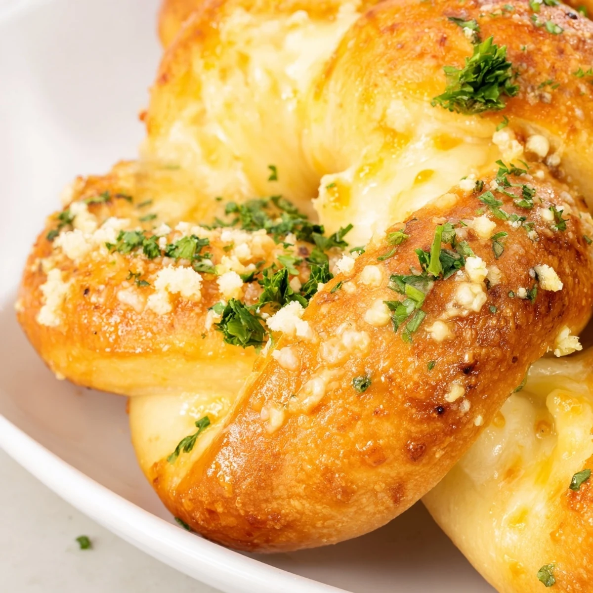 Homemade Crispy Air Fryer Pizza Cheese Bread Twists, crunchy and aromatic with Parmesan and Italian herbs, perfect as a party snack.