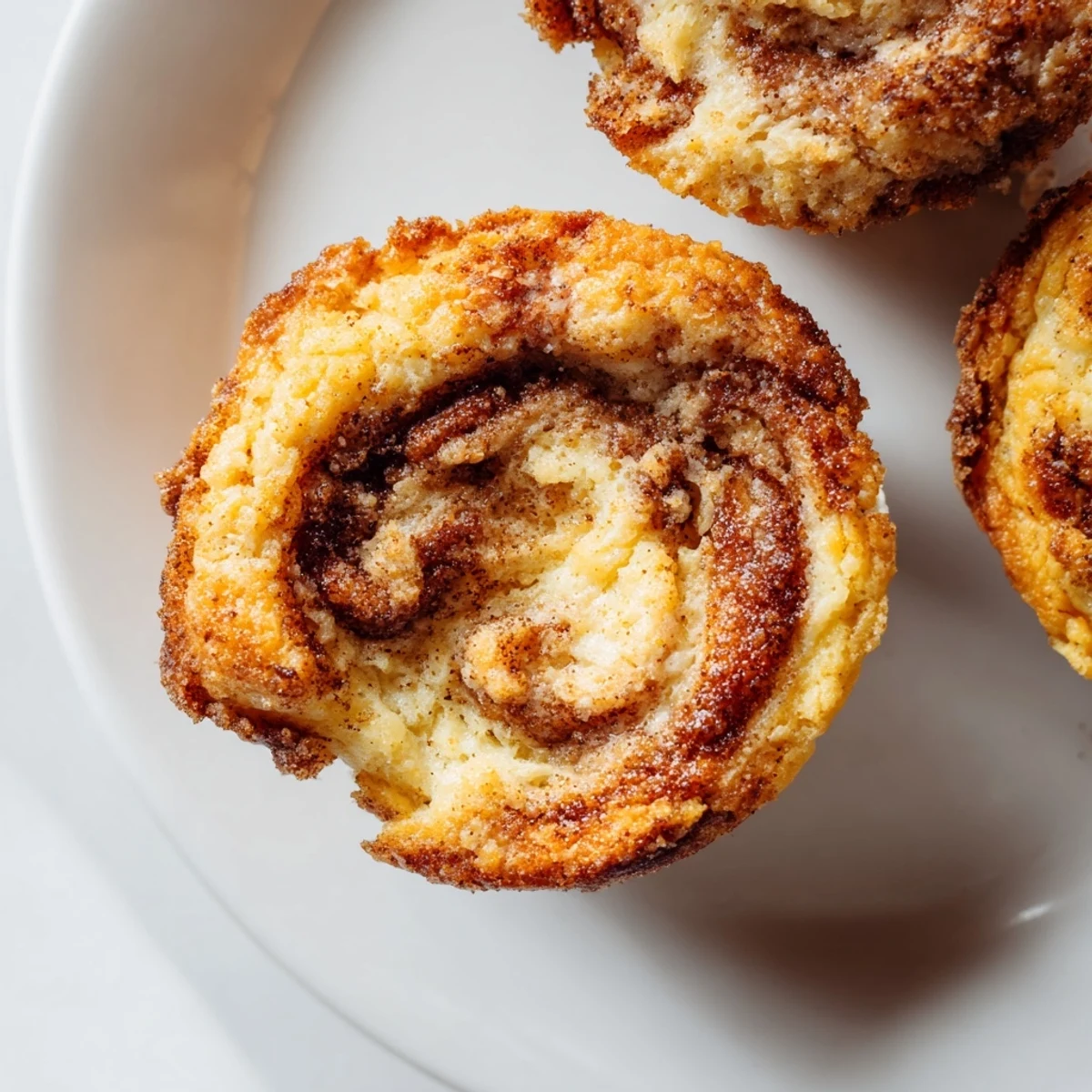 A close-up of Protein French Toast Muffins topped with chopped pecans and fresh blueberries, perfect for breakfast.
