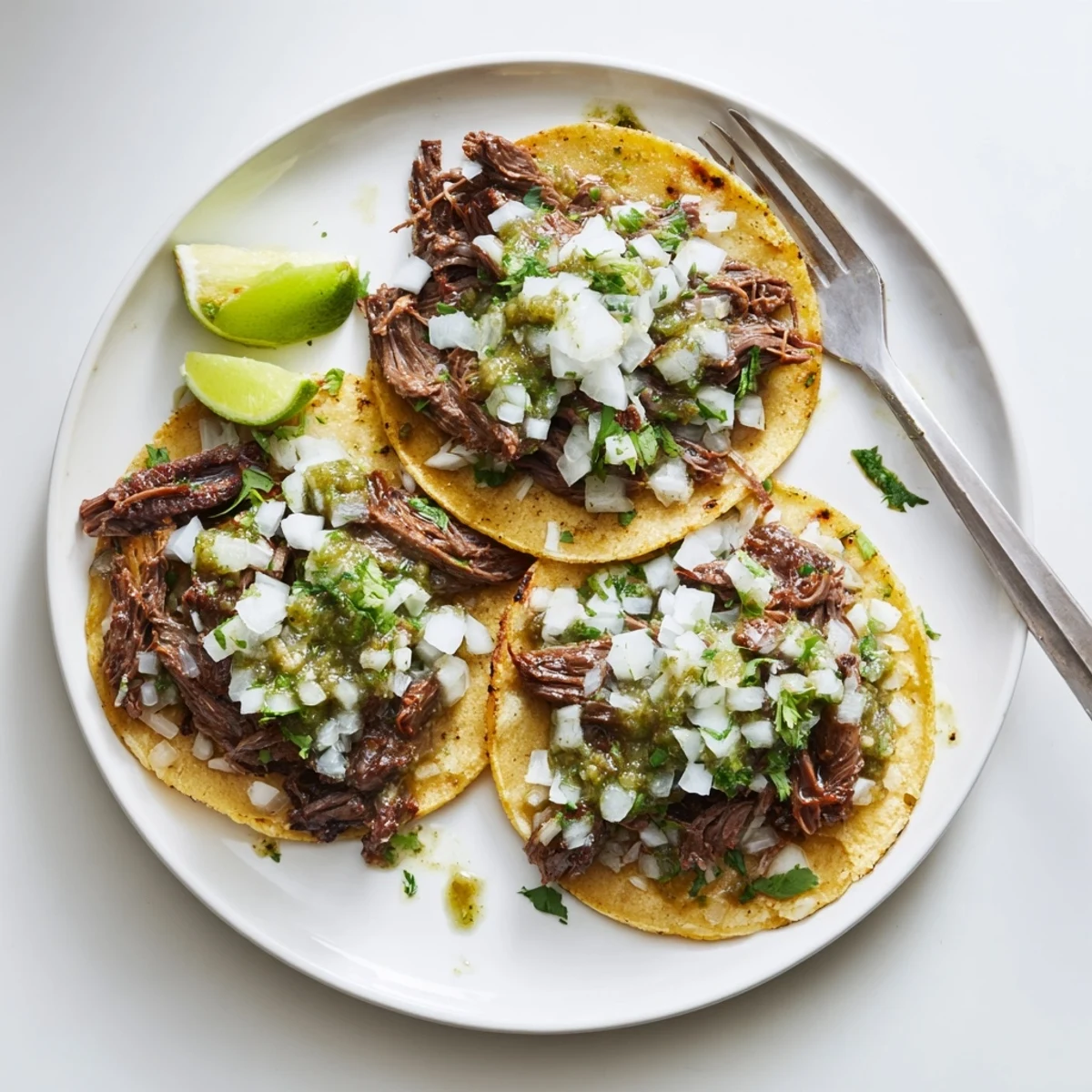 Slow-braised Beef Cheek Tacos with juicy shredded meat, fresh toppings, and salsa in soft corn tortillas.