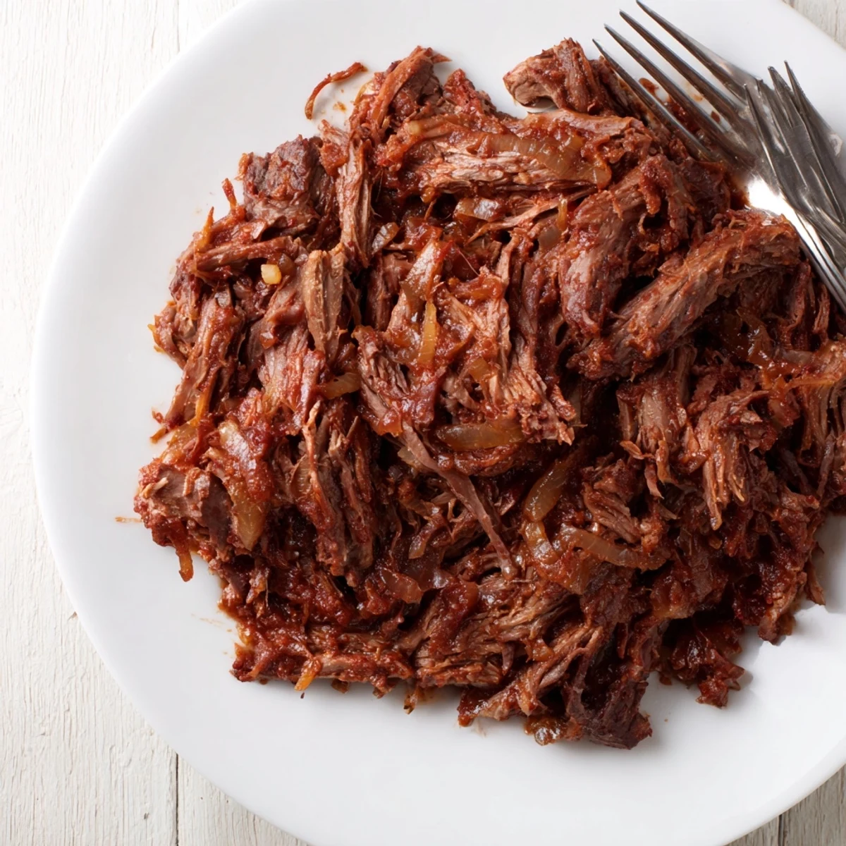 Gluten-free Crock Pot shredded beef perfect for tacos sandwiches or rice bowls