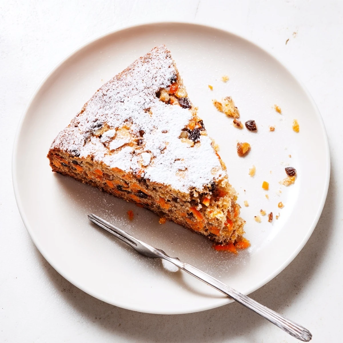 Moist Greek yogurt carrot cake with grated carrots and warm cinnamon spices baked to golden perfection.