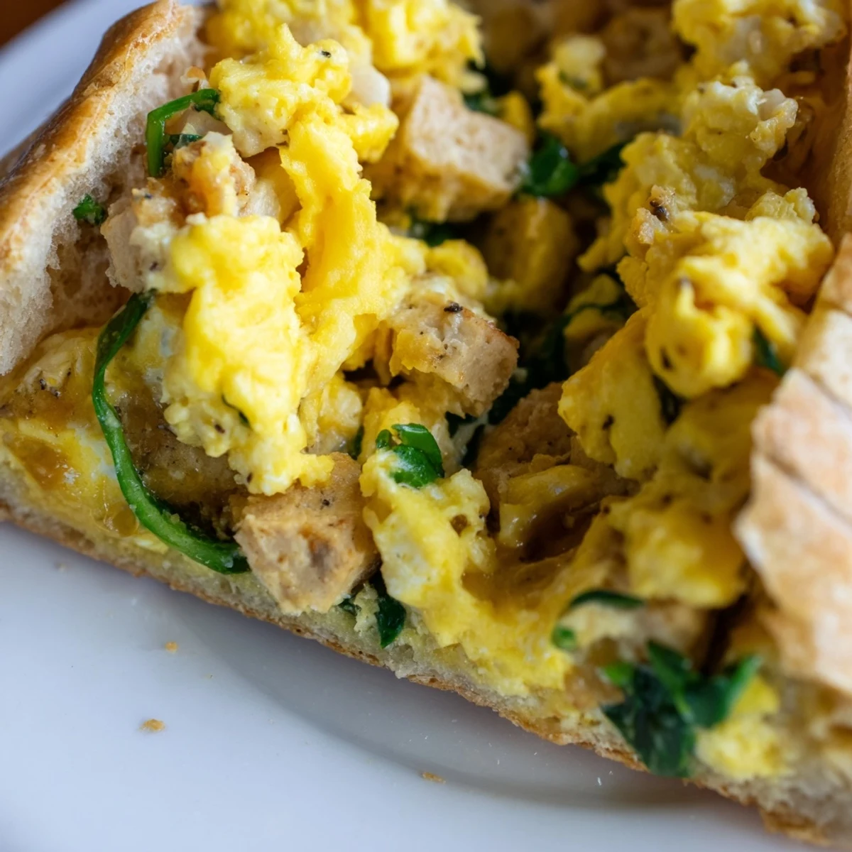 Fluffy whole wheat high protein breakfast hot pockets fresh from the oven