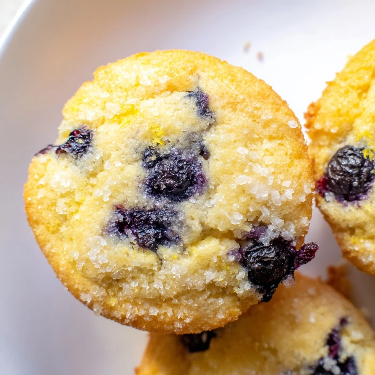 Cake-like blueberry muffin cookies topped with sparkling turbinado sugar and fresh purple berries