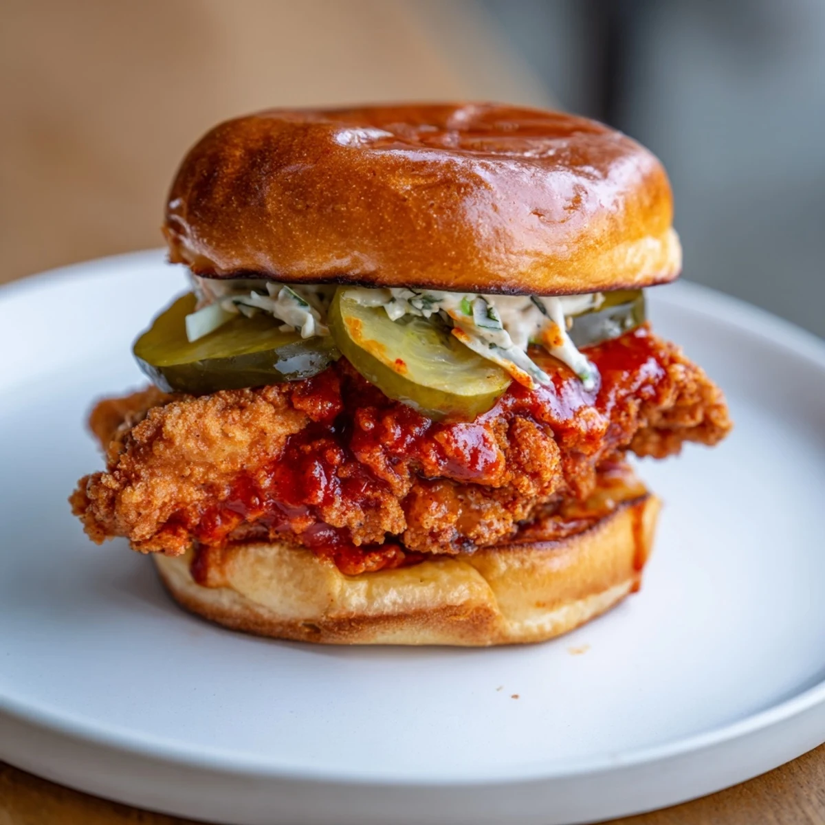 Spicy Nashville Hot Chicken Sandwiches Recipe To Savor, golden fried chicken with crisp pickles