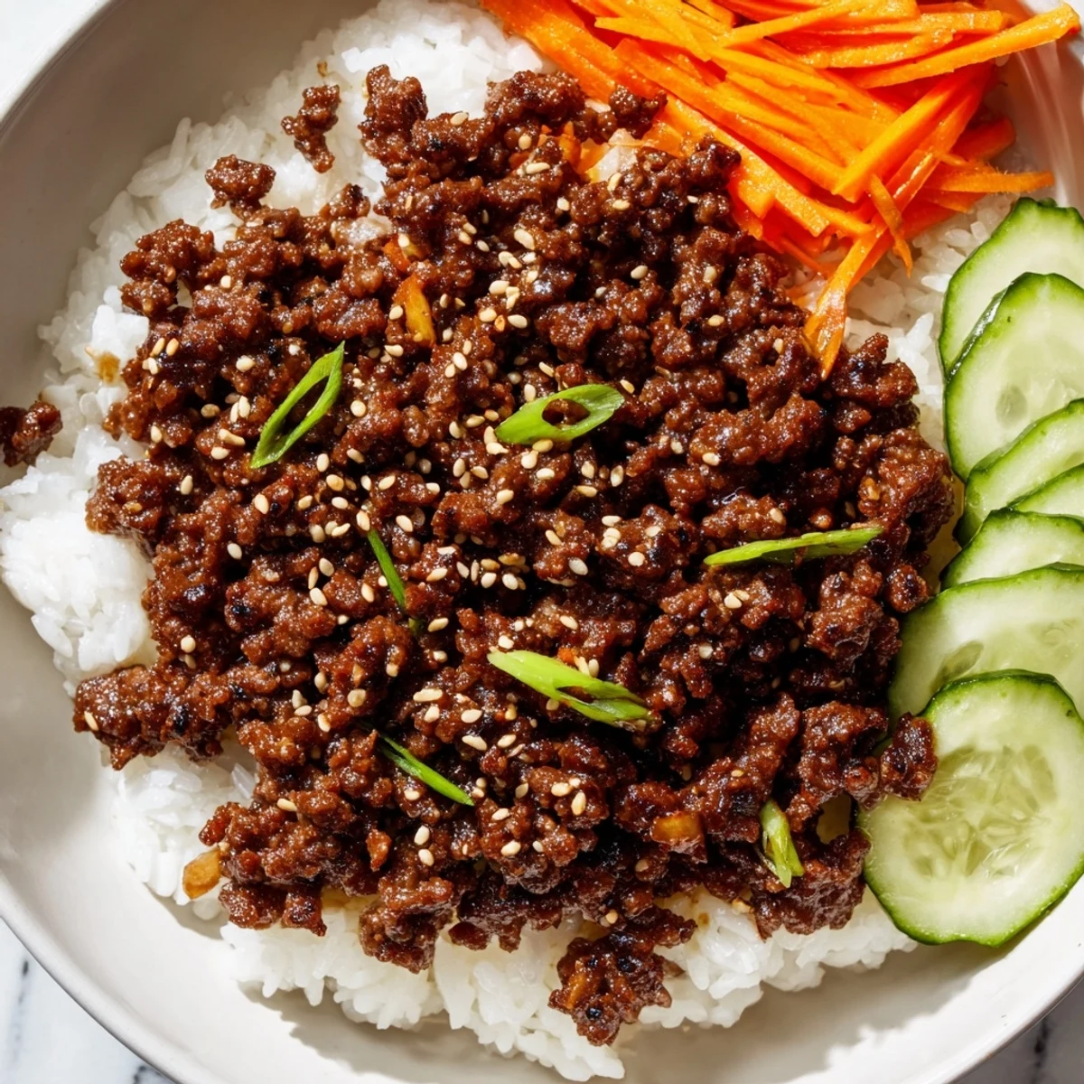Korean Ground Beef Bowl