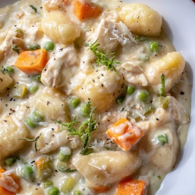 One Pot Gnocchi Chicken Pot Pie