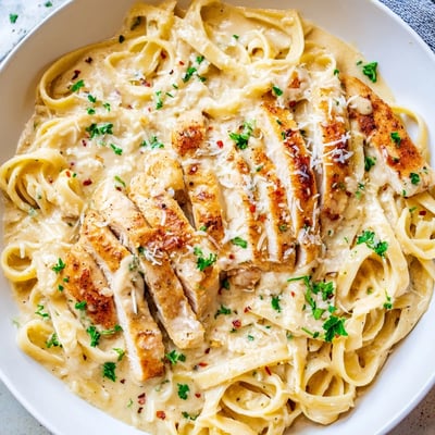 Creamy Garlic Parmesan Chicken Pasta
